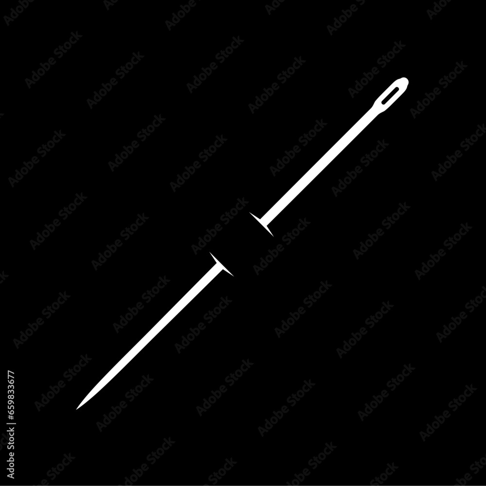 Needle Silhouette, can use for Art Illustration, Logo Gram, Logo Type, Pictogram, Website, Apps, or Graphic Design Element. Vector Illustration Needle Silhouette, can use for Art Illustration, Logo Gram, Logo Type, Pictogram, Website, Apps, or Graphic Design Element. Vector Illustration