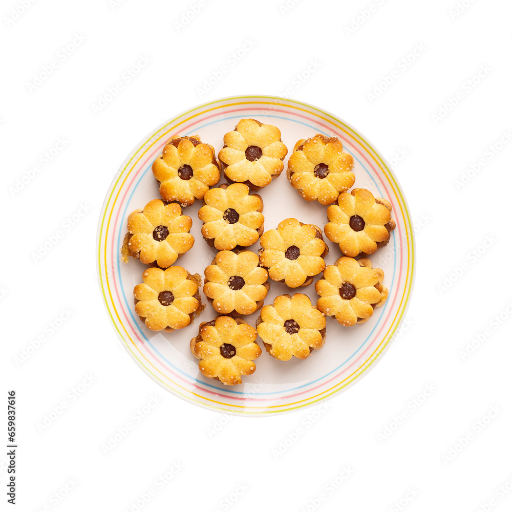 Cookie cracker pineapple jam (flower shape)