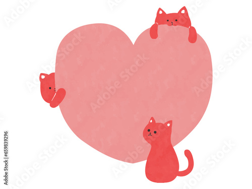 „Éè„Éº„Éà„Å®Áå´„ÅÆ„Åã„Çè„ÅÑ„ÅÑ„Ç§„É©„Çπ„Éà