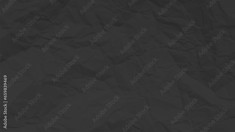 Black clean crumpled paper Black clean crumpled paper