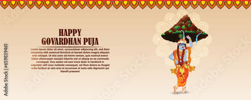 Govardhan puja celebration background