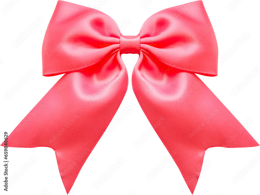 pink gift bow isolated on white background pink gift bow isolated on white background