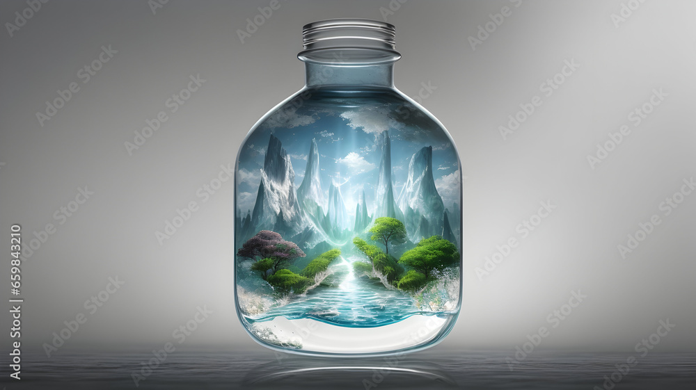 environmental pollution concept, Earth stuck in a pile of garbage , fantasy art environmental pollution concept, Earth stuck in a pile of garbage , fantasy art