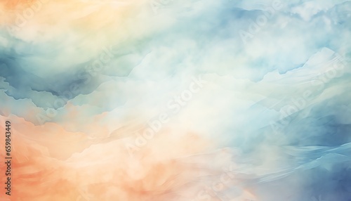 Soothing watercolor background with a touch, blank watercolor abstract background