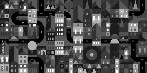 Trendy Colorful Outdoor Urban Streetart Graffiti Wall With Drawings Vector Illustration