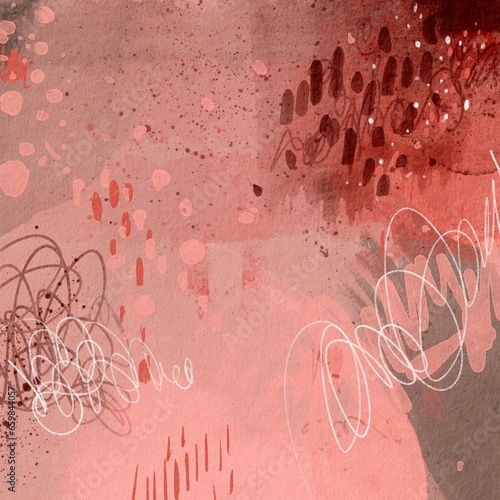 Digitally hand-painted fall background. Watercolor art.