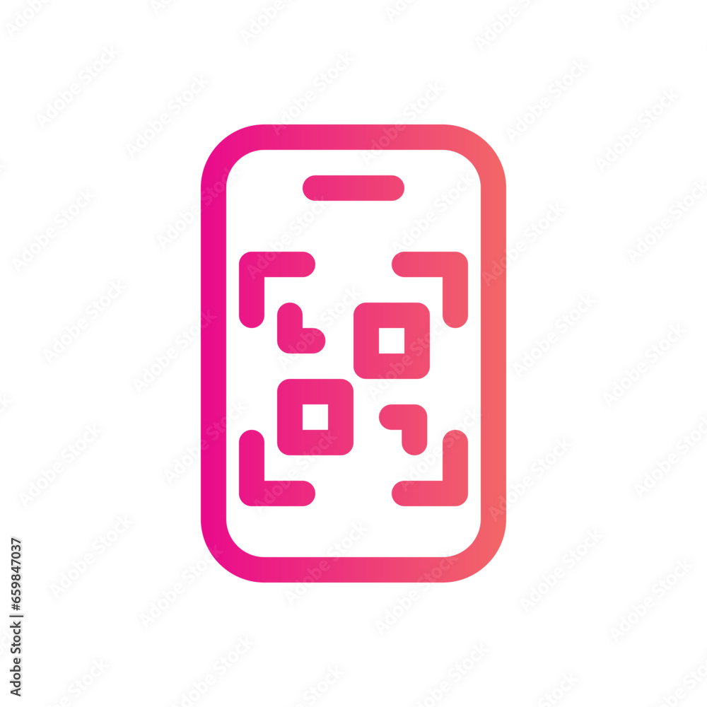 Qr Code gradient icon Qr Code gradient icon