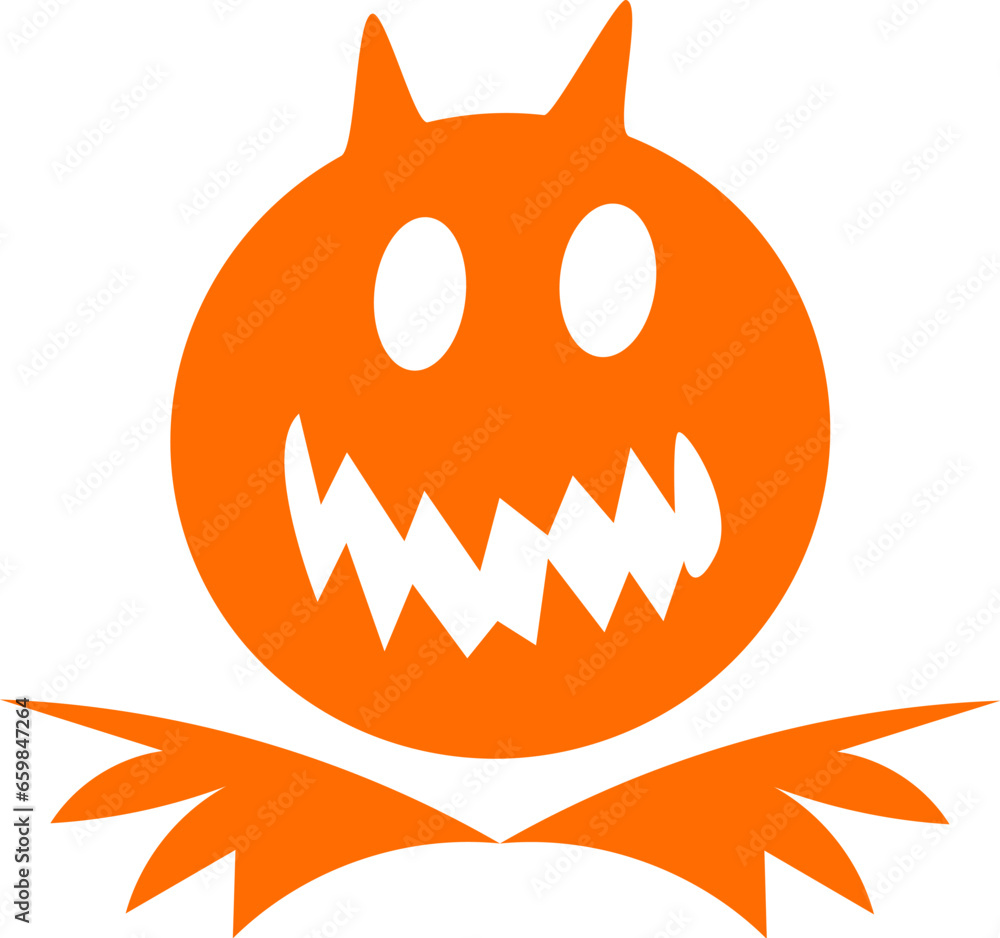 Festive creepy ghost jack flat icon. Holiday festive badge sticker. Decorative ghost jack element for scrap booking, greeting card, party invitation. Color vector isolated on white background Festive creepy ghost jack flat icon. Holiday festive badge sticker. Decorative ghost jack element for scrap booking, greeting card, party invitation. Color vector isolated on white background