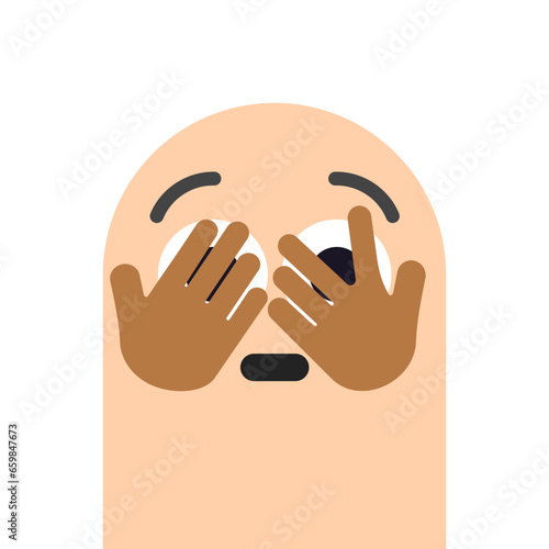 Peeking - Finger Face