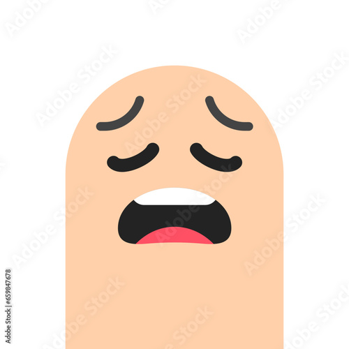 Exhausted - Finger Face