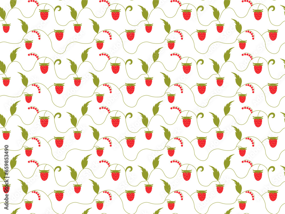 seamless pattern with strawberries seamless pattern with strawberries