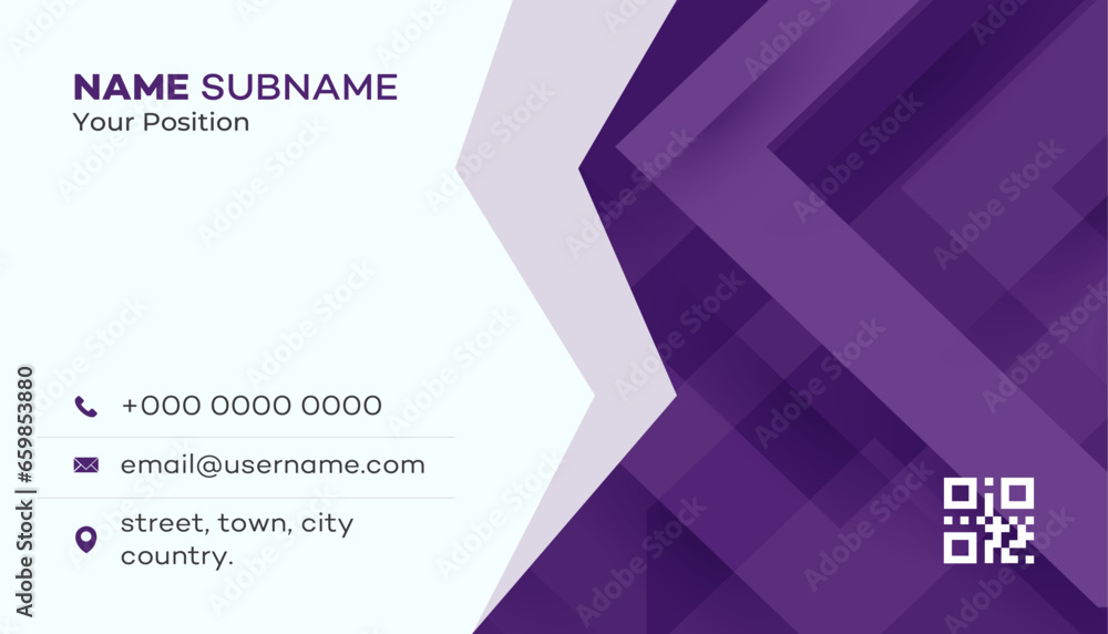 Clean Modern Business Card Vector Template Clean Modern Business Card Vector Template