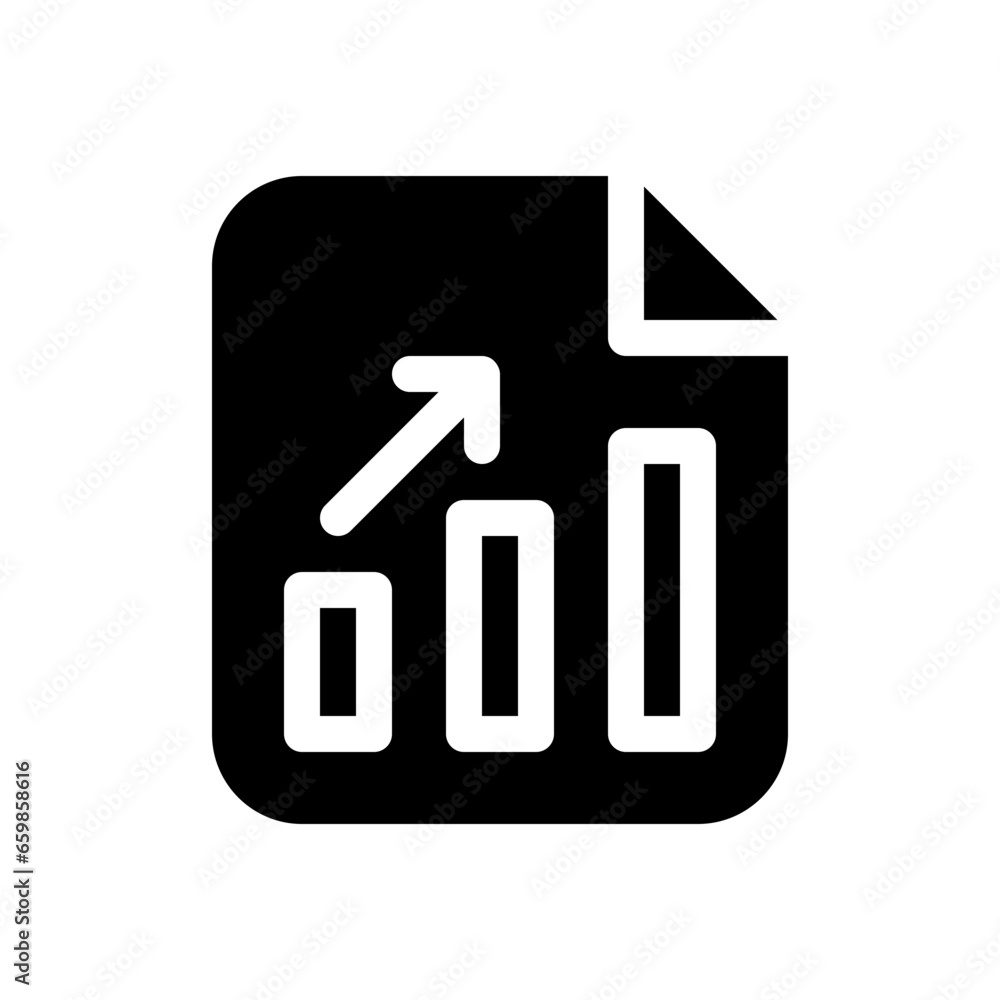 Profit Report glyph icon Profit Report glyph icon