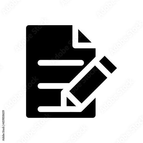 report glyph icon