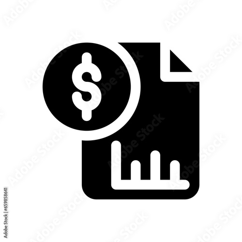 Sale Report glyph icon
