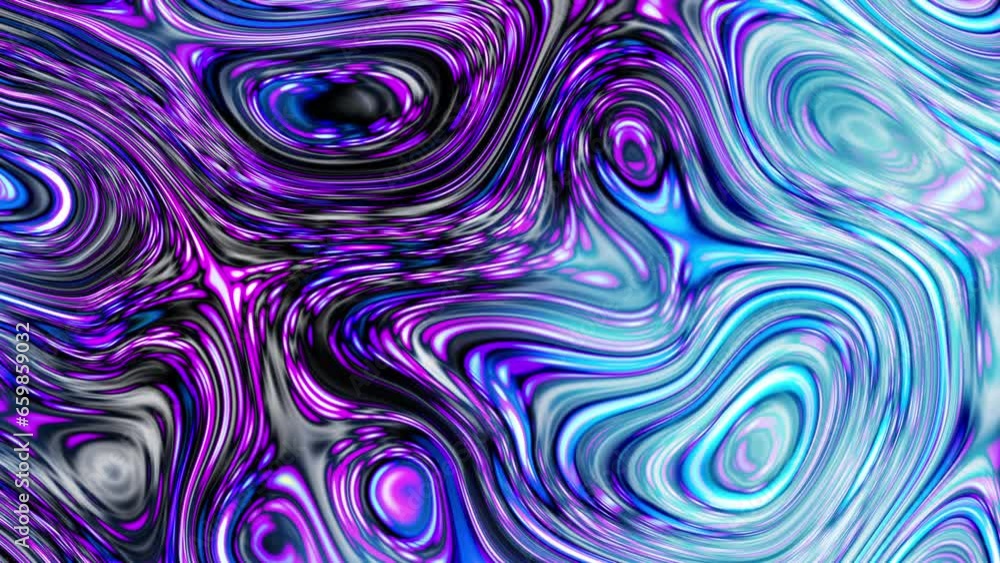 Seamless abstract psychedelic wavy background for loop playback. Abstract liquid surface. 4k video. Abstract oil texture Seamless abstract psychedelic wavy background for loop playback. Abstract liquid surface. 4k video. Abstract oil texture