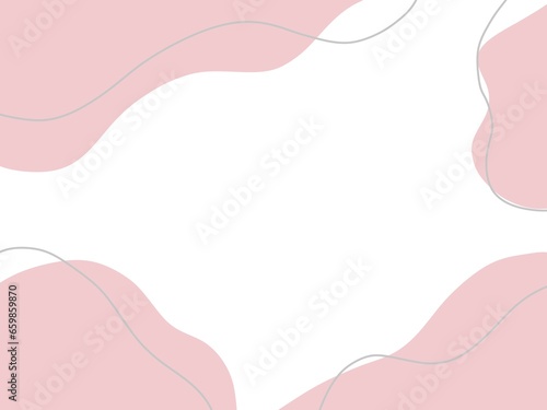 Pink & gray abstract background template with geometric shapes and wave lines. Good for greeting card, postcard,wedding Welcome board, banner designs, online promotions and adverts.