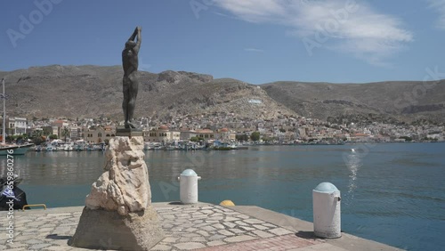Kalimnos harbour, Kalimnos Town, Kalimnos, Dodecanese, Greek Islands photo