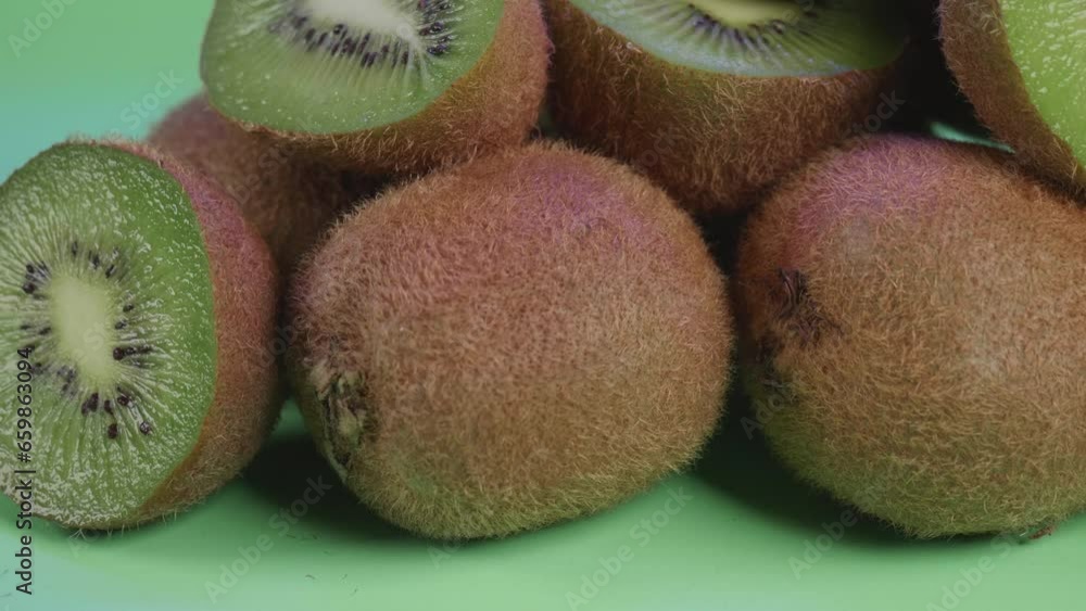 Fresh organic kiwi fruit