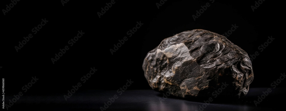Musgravite is a rare precious natural geological stone on a black background in low key. AI generated. Musgravite is a rare precious natural geological stone on a black background in low key. AI generated.