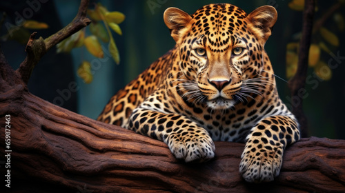 Leopard portrait. Jungle wildlife animals. © Ruslan Gilmanshin