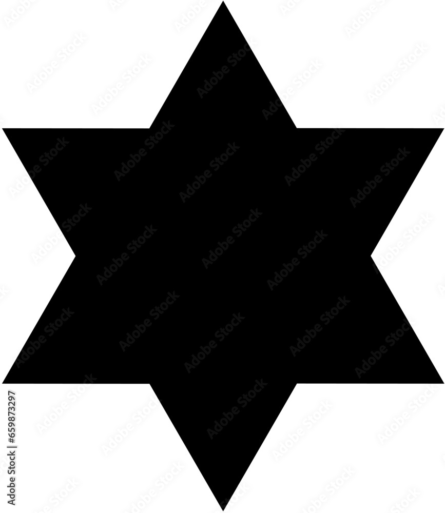 Star of David icon set. Judaism sign. Six pointed star. Vector isolated on white background. Star of David icon set. Judaism sign. Six pointed star. Vector isolated on white background.