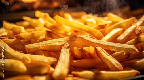 close up of irresistibly crispy french fries