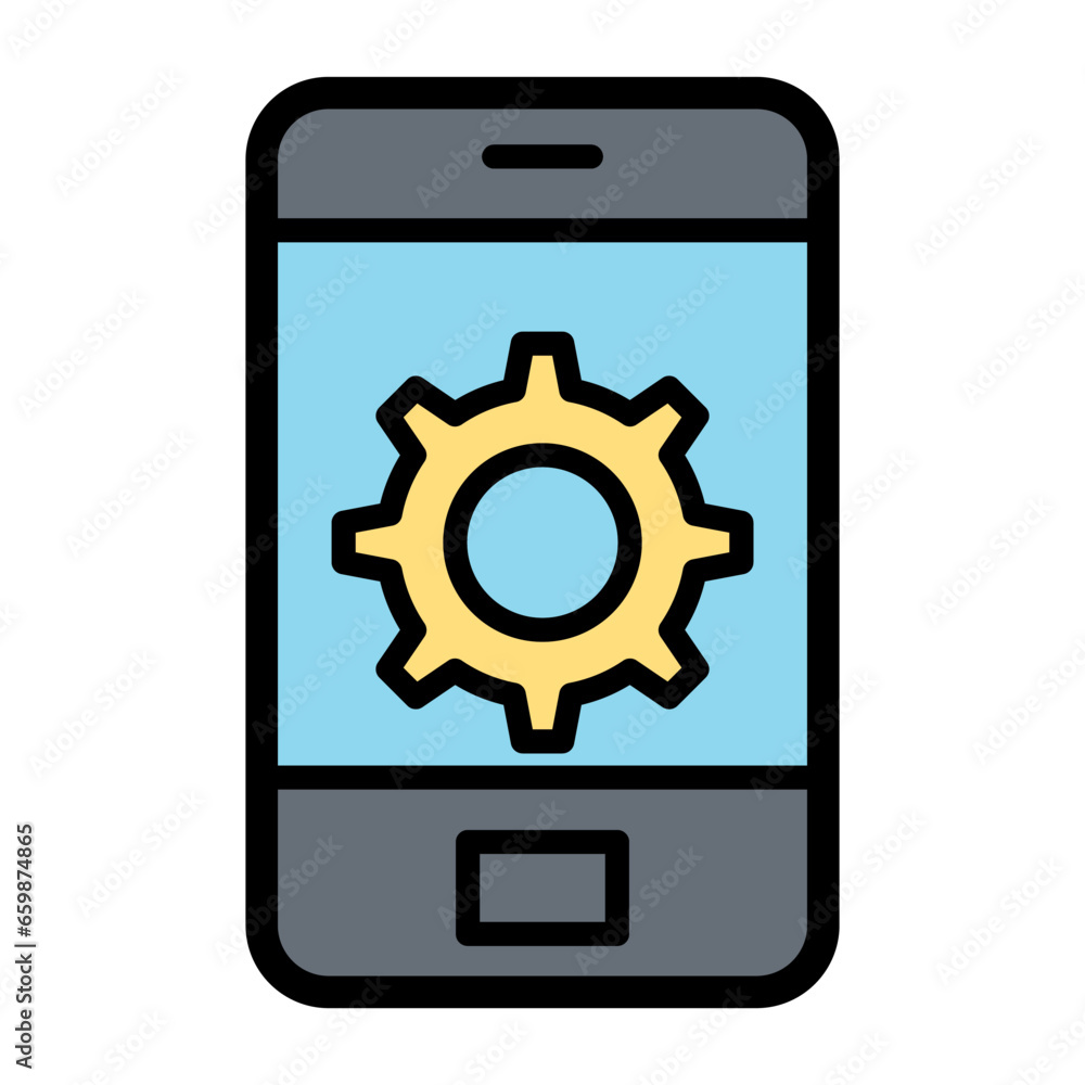 Smartphone setting icon Smartphone setting icon