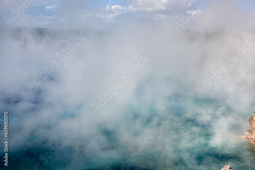 Boiling water in National Yellowstone National Park