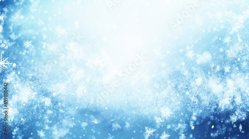Winter blizzard snow abstract background  © pixelliebe