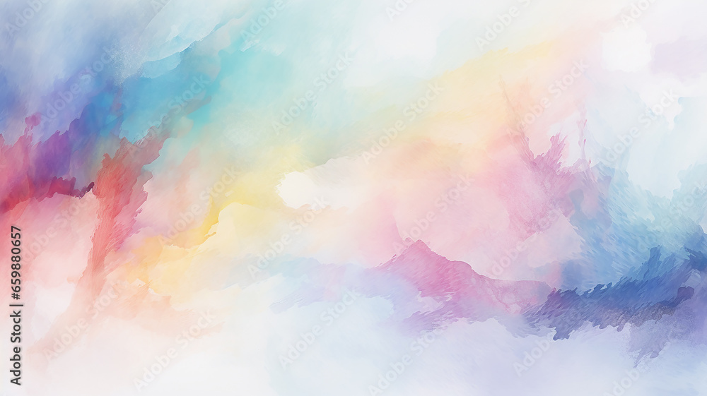 light watercolor abstract background gentle gradient pastel softcolor pink white and blue blank drawing painting