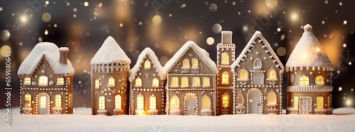 Beautiful Winter Decoration Gingerbread Houses Christmas Village