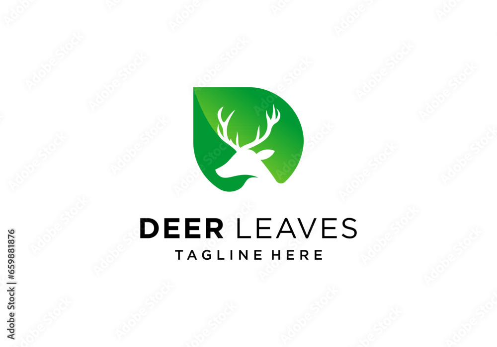 Deer Tree Leaves Forest Logo Vector icon
Deer Tree Leaves Forest Logo Vector icon