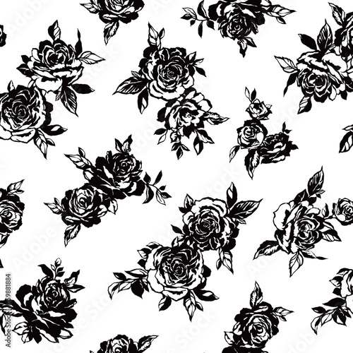 Beautiful floral pattern perfect for textile design 