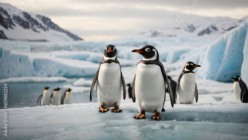 penguins in polar regions