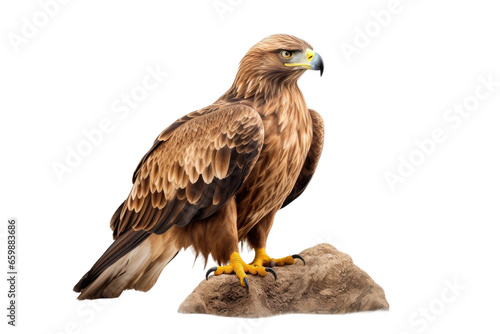 Realistic Eagle Portrait on isolated background