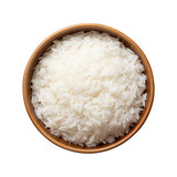 rice in a bowl isolated on transparent background Remove png, Clipping Path