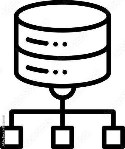 Server networking icon
