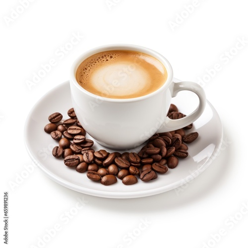Coffee on a white background. 