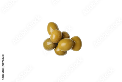 PNG,green olives, isolated on white background