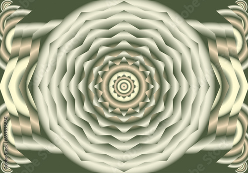Fondo con figura abstracta sobre fondo verde