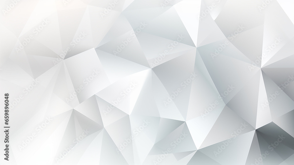 Fototapeta premium polygonal white background abstract triangles innovation page.