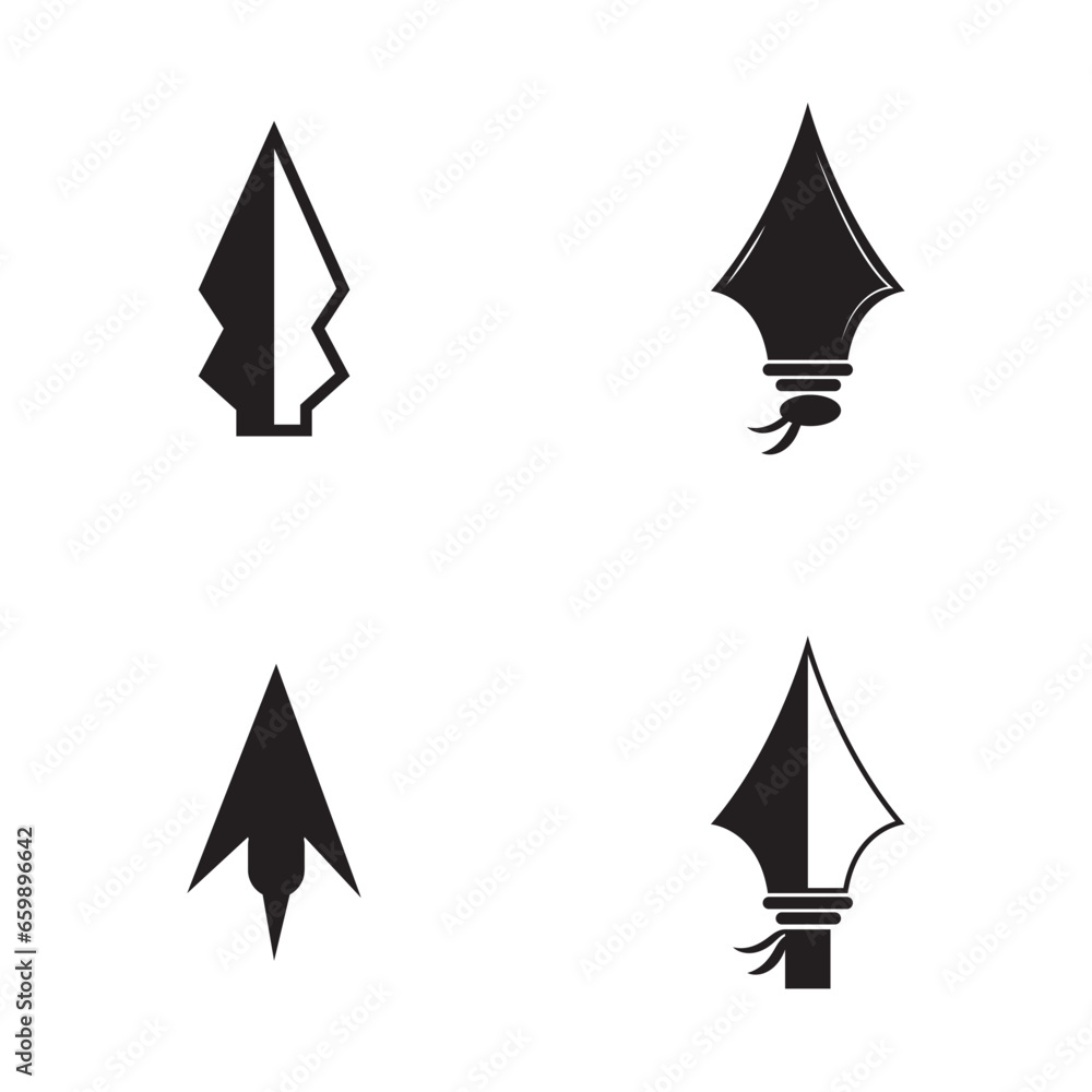 Spear logo vector design template Spear logo vector design template