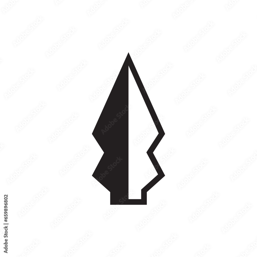 Spear logo vector design template Spear logo vector design template