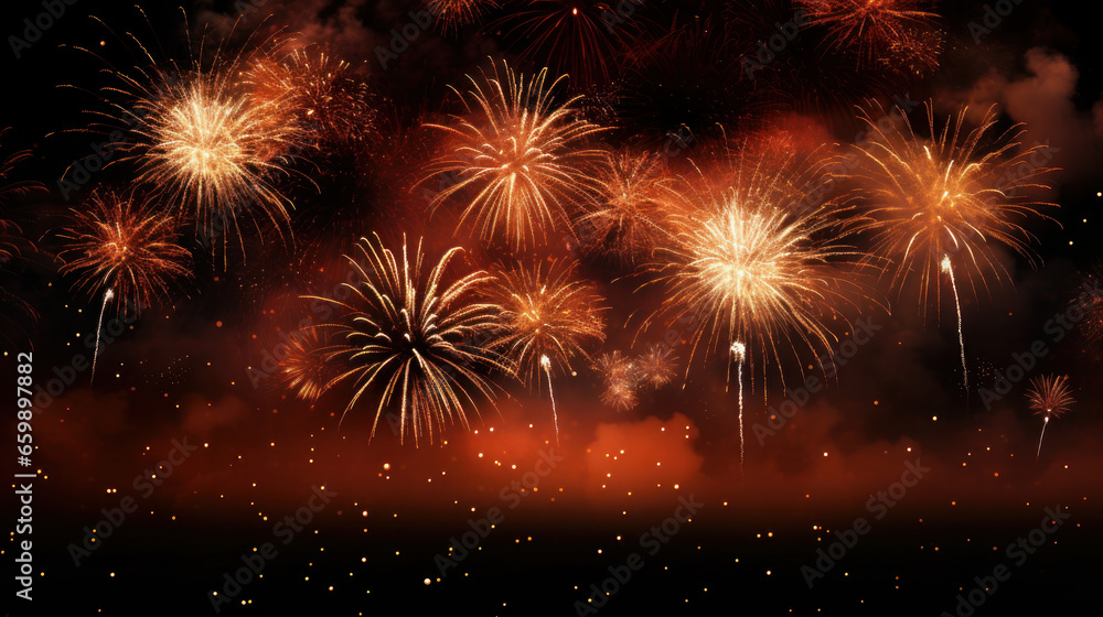 Red, Black and gold bokeh, spark for Christmas and Happy New Year for background Red, Black and gold bokeh, spark for Christmas and Happy New Year for background
