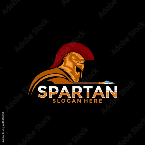 Spartan logo vector, Spartan esport logo vector illustration design template