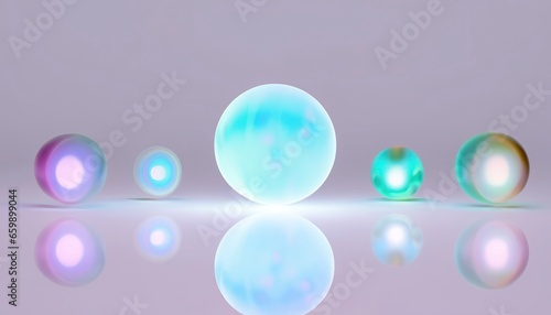 3d glowing ball background.