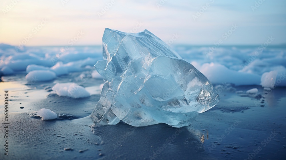 Iceberg made with Generative AI Technology - obrazy, fototapety, plakaty 