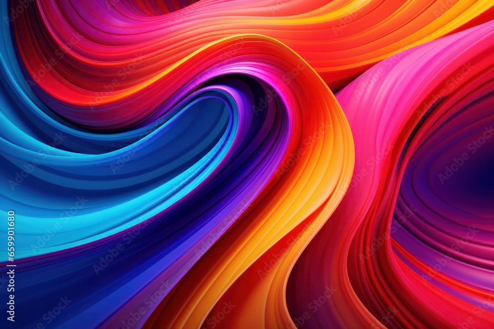 rainbow abstract colorful background with waves. Carving texture. 