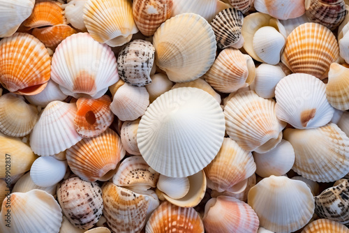 Unveiling the Intricate Beauty of Seashells: A Captivating Close-Up Journey into the Delicate Textures and Unique Patterns of Marine Life Through Macro Photography